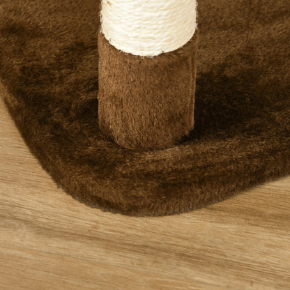 60" Cat Scratching Tree, Cat Bed Condo, Beige & Brown Cat Towers at Gallery Canada