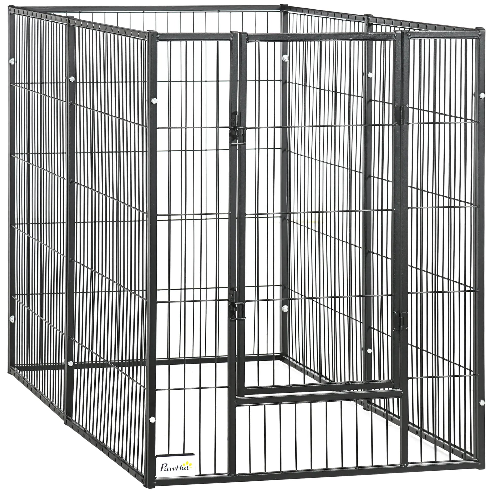 6 Panel 32.5" - 59" x 40" Dog Playpen, Heavy Duty, Indoor Outdoor Houses, Kennels & Pens at Gallery Canada