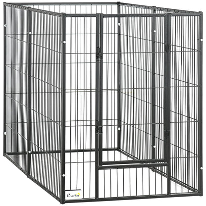 6 Panel 32.5" - 59" x 40" Dog Playpen, Heavy Duty, Indoor Outdoor Houses, Kennels & Pens at Gallery Canada