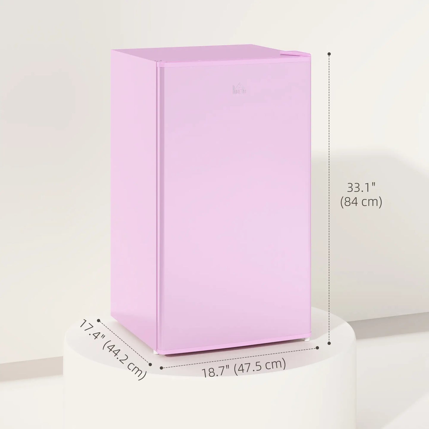 Compact Refrigerator, Mini Fridge with Freezer, Adjustable Shelf, Pink Small Kitchen Appliances at Gallery Canada