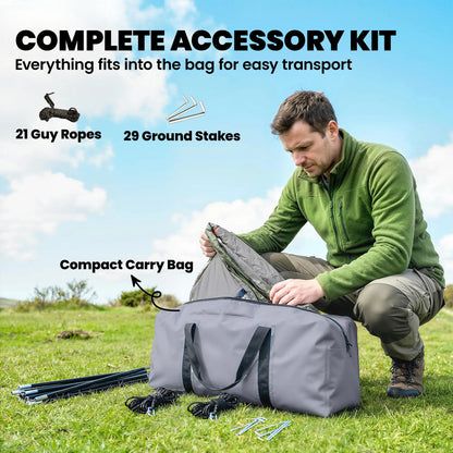 Large Family Tent, 2-4 Person, 4 Windows, Porch, Light Green Camping Tents at Gallery Canada