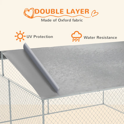 Outdoor Dog Kennel, Heavy Duty Playpen, 13.1' x 13.1' x 7.5' Houses, Kennels & Pens at Gallery Canada