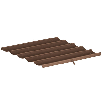 Retractable Pergola Canopy, 10' x 10', Coffee Gazebo Canopy Replacement at Gallery Canada