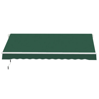 12' x 8' Retractable Awning, UV Water-Resistant Fabric, Aluminum Frame, Green Deck Awnings at Gallery Canada