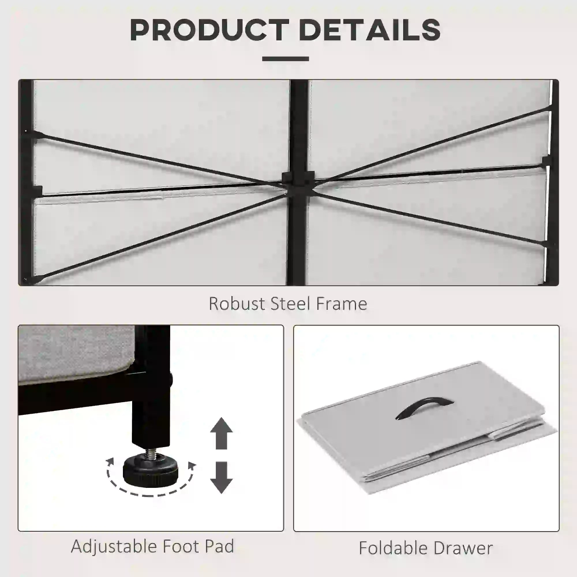 8 Drawer Dresser, Fabric Chest, Steel Frame, Wood Grain Top, Grey Storage Cabinets at Gallery Canada