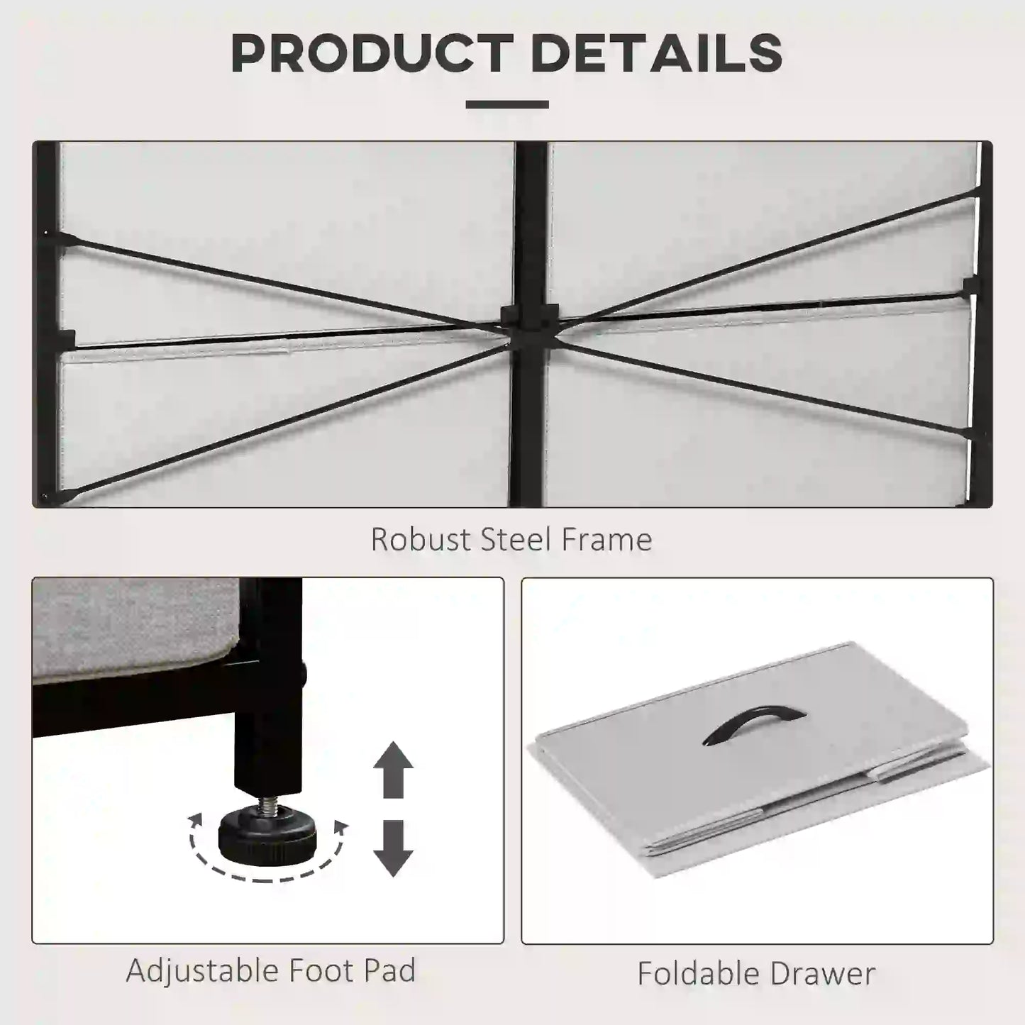 8 Drawer Dresser, Fabric Chest, Steel Frame, Wood Grain Top, Grey Storage Cabinets at Gallery Canada