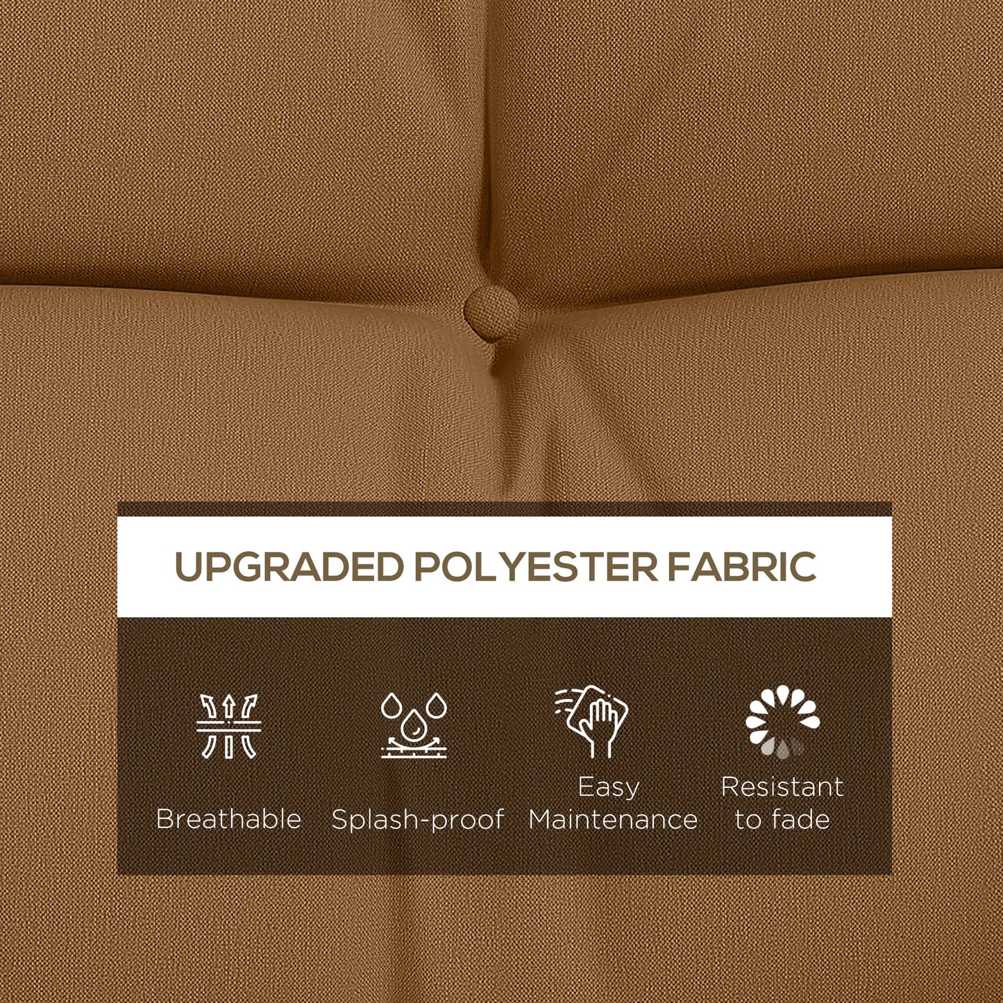 4-Piece Patio Chair Cushion Set, Back and Seat Pillows, Tan Patio Chair Cushions at Gallery Canada