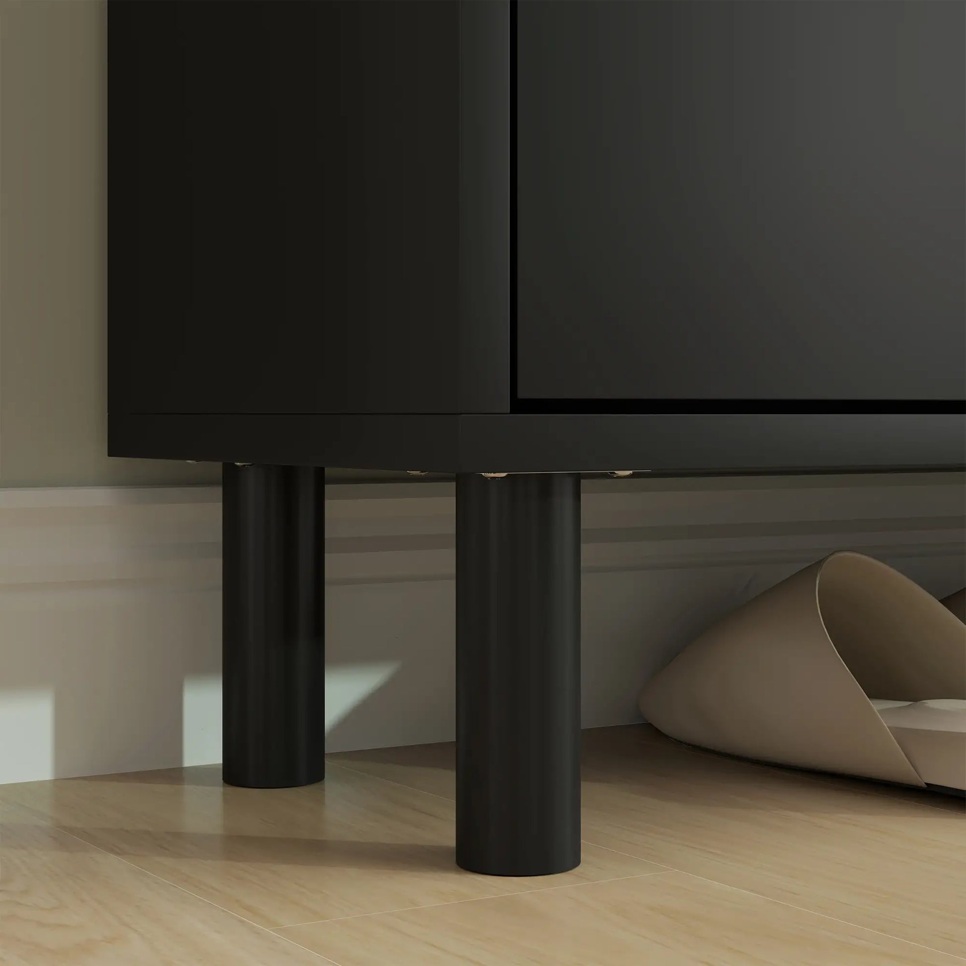 2 Drawers Shoe Storage Cabinet, Adjustable Shelves, 16 Pairs, Black Shoe Storage Cabinets & Racks at Gallery Canada