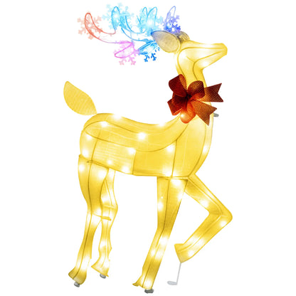 Light Up Reindeer Yard Decoration, Indoor Outdoor Garden Lawn, White Christmas Deer Lights at Gallery Canada