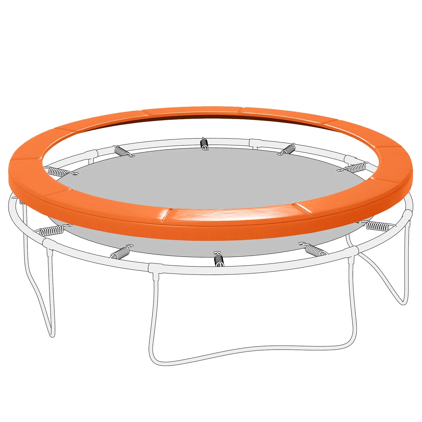 14ft Trampoline Replacement Pad, Jump Bounce Exercise, Light Orange Trampolines Orange at Gallery Canada