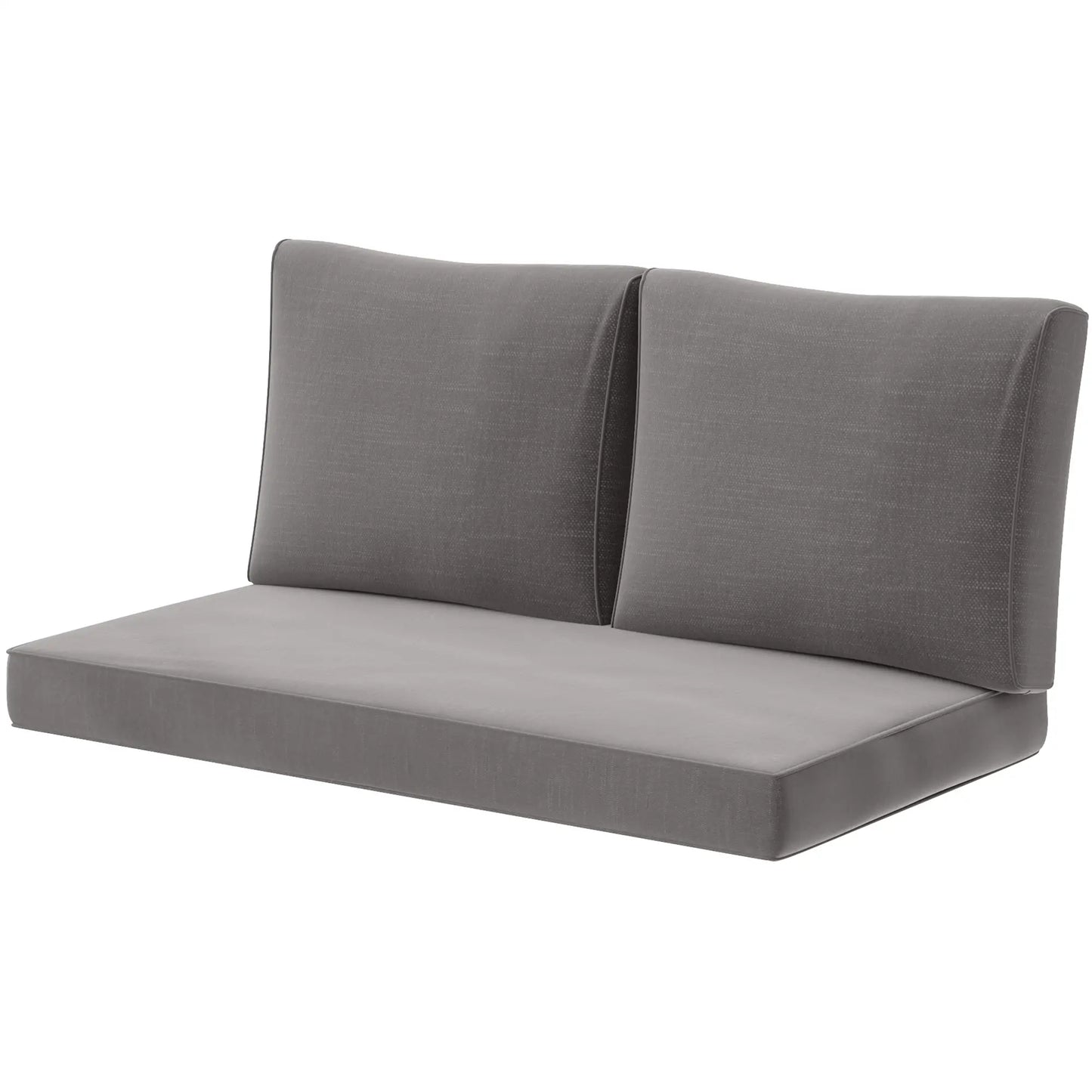 2 Seater Outdoor Cushions With Backrest, Light Grey Patio Chair Cushions Light Grey at Gallery Canada