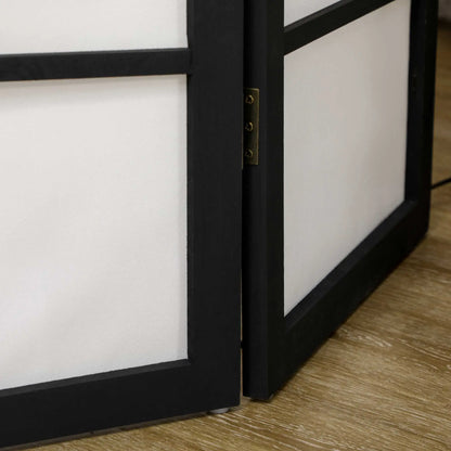 5.6ft Folding Room Divider, 3 Panel Wood Frame, White Room Dividers at Gallery Canada