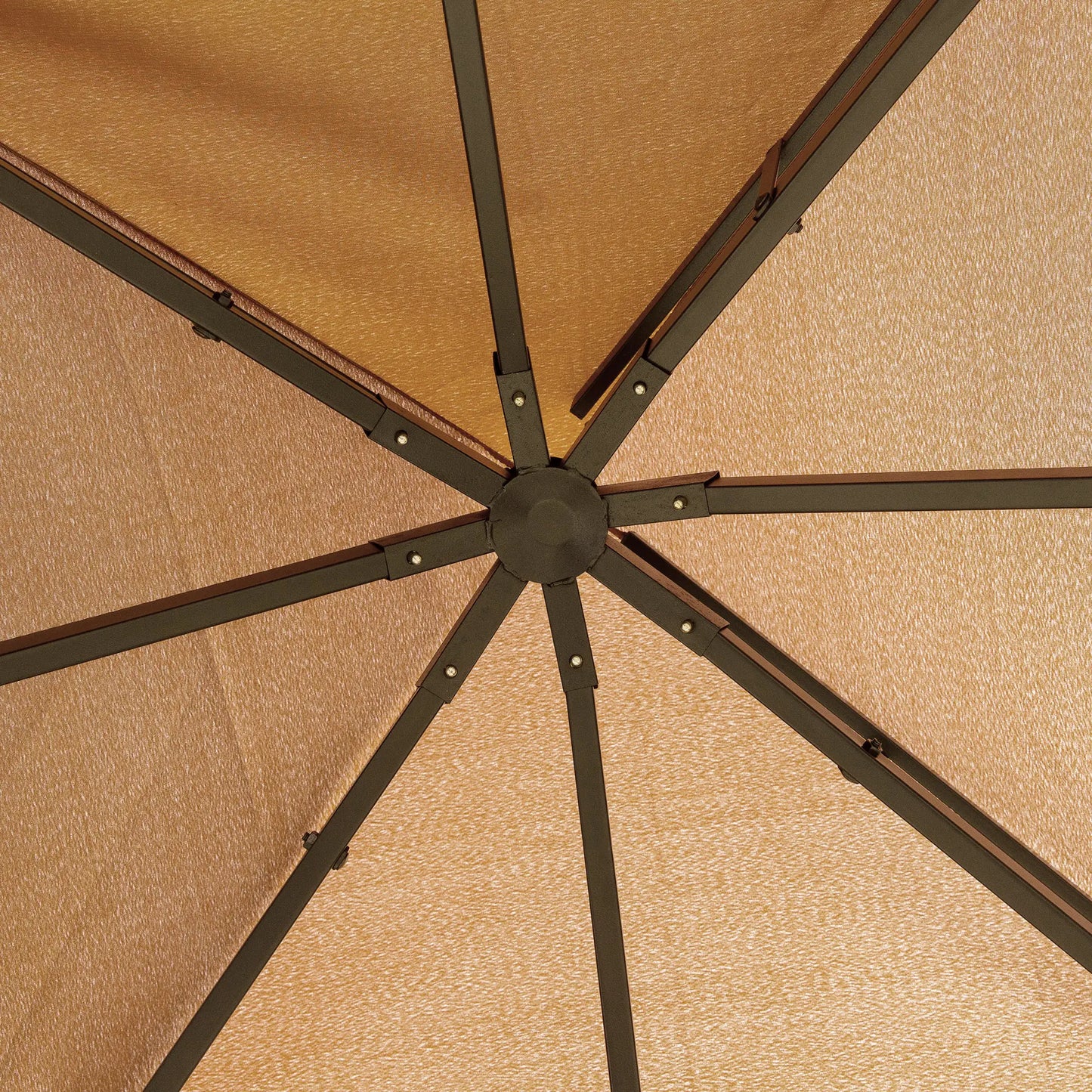 10' x 10' Outdoor Gazebo, Double Soft-Top, with Curtains, Brown Gazebos at Gallery Canada