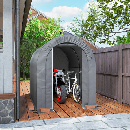 5X8 FT Outdoor Storage Shed, Light Grey Sheds at Gallery Canada