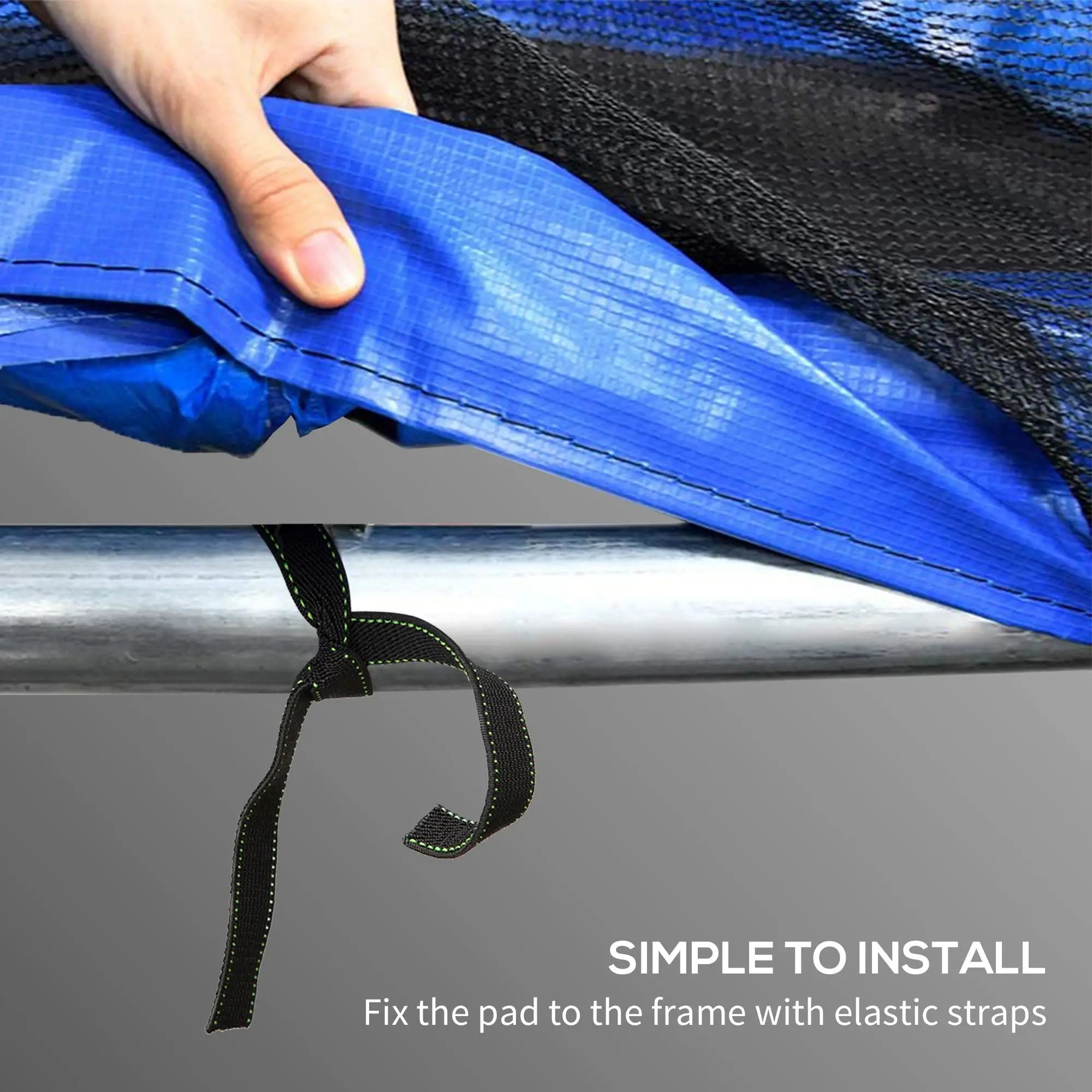 12FT Trampoline Spring Cover, Waterproof Tear-Resistant, Blue Trampolines at Gallery Canada