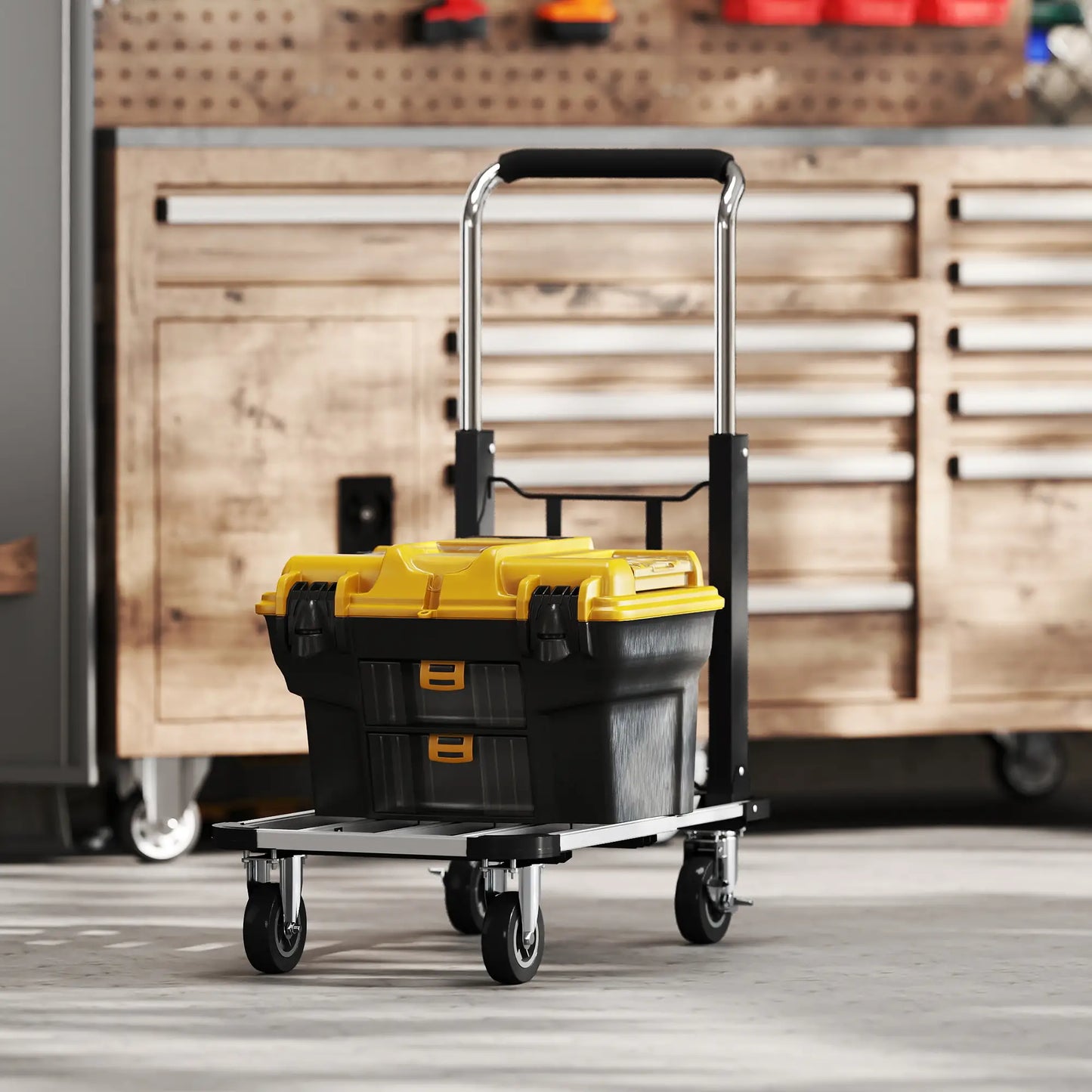 330 lbs Heavy Duty Hand Truck, Folding Trolley, Dolly, Silver and Black Folding Hand Trucks at Gallery Canada