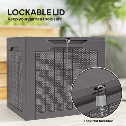 30 Gallon Resin Deck Box, Waterproof UV Resistant Outdoor Storage Deck Box & Outdoor Storage at Gallery Canada