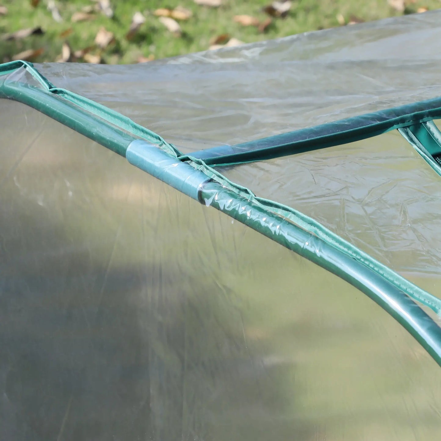 138"x39"x32" Transparent PVC Mini Tunnel Greenhouse, Steel Frame, Zipped Doors Mini Greenhouses at Gallery Canada