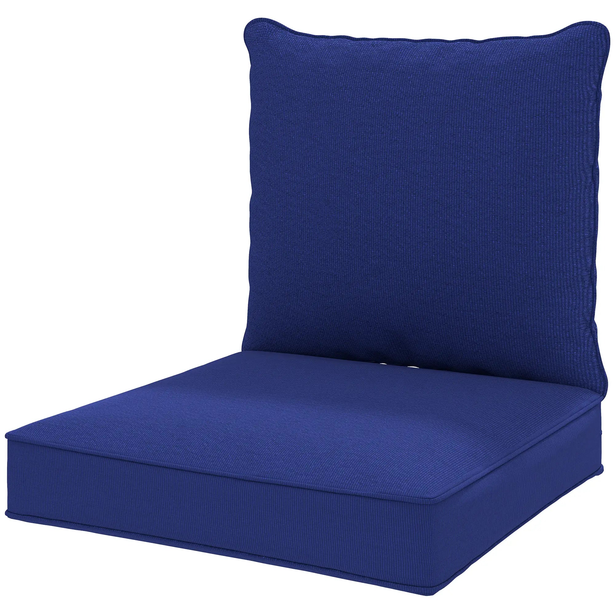 Patio Chair Cushions, Thick Deep Seat, Dark Blue Patio Chair Cushions Dark Blue at Gallery Canada