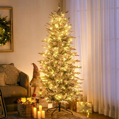 6' Pre Lit Artificial Christmas Tree, Snow Branches, Warm White Lights, Arctic Fir Pre Lit Christmas Trees at Gallery Canada