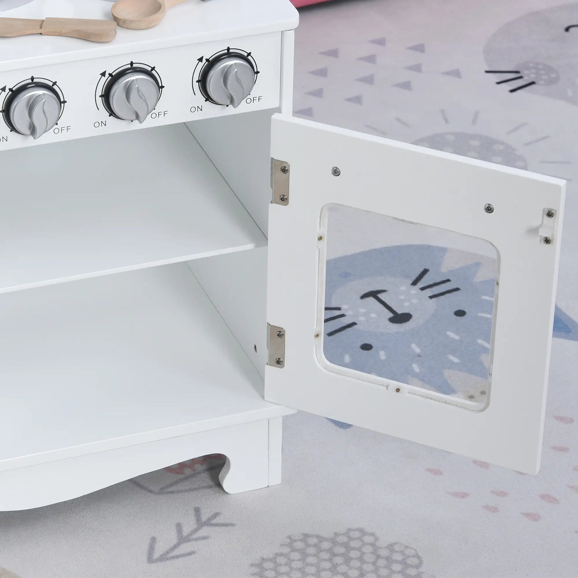 Large Kids Kitchen Playset, Telephone, Water Dispenser, Cooking Set Play Kitchen at Gallery Canada