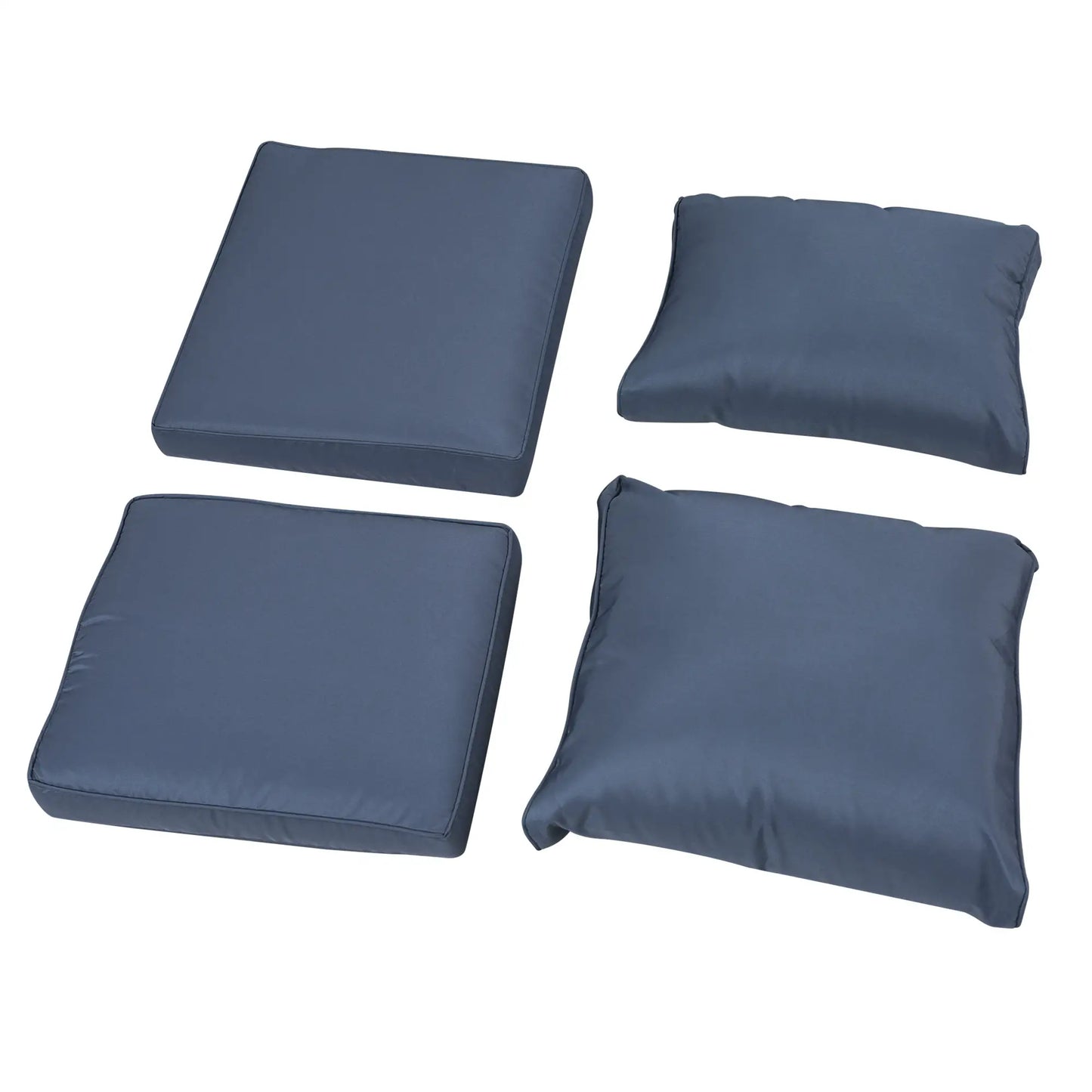 6-Piece PE Wicker Patio Sectional Set, with Cushions, Dark Blue Patio Furniture Sets at Gallery Canada