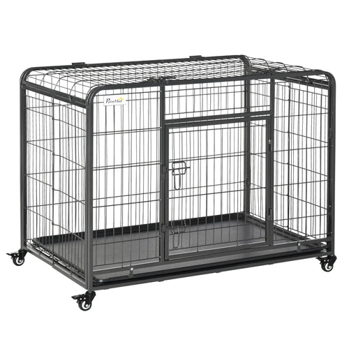 Heavy Duty Folding Dog Crate, Large Size 43