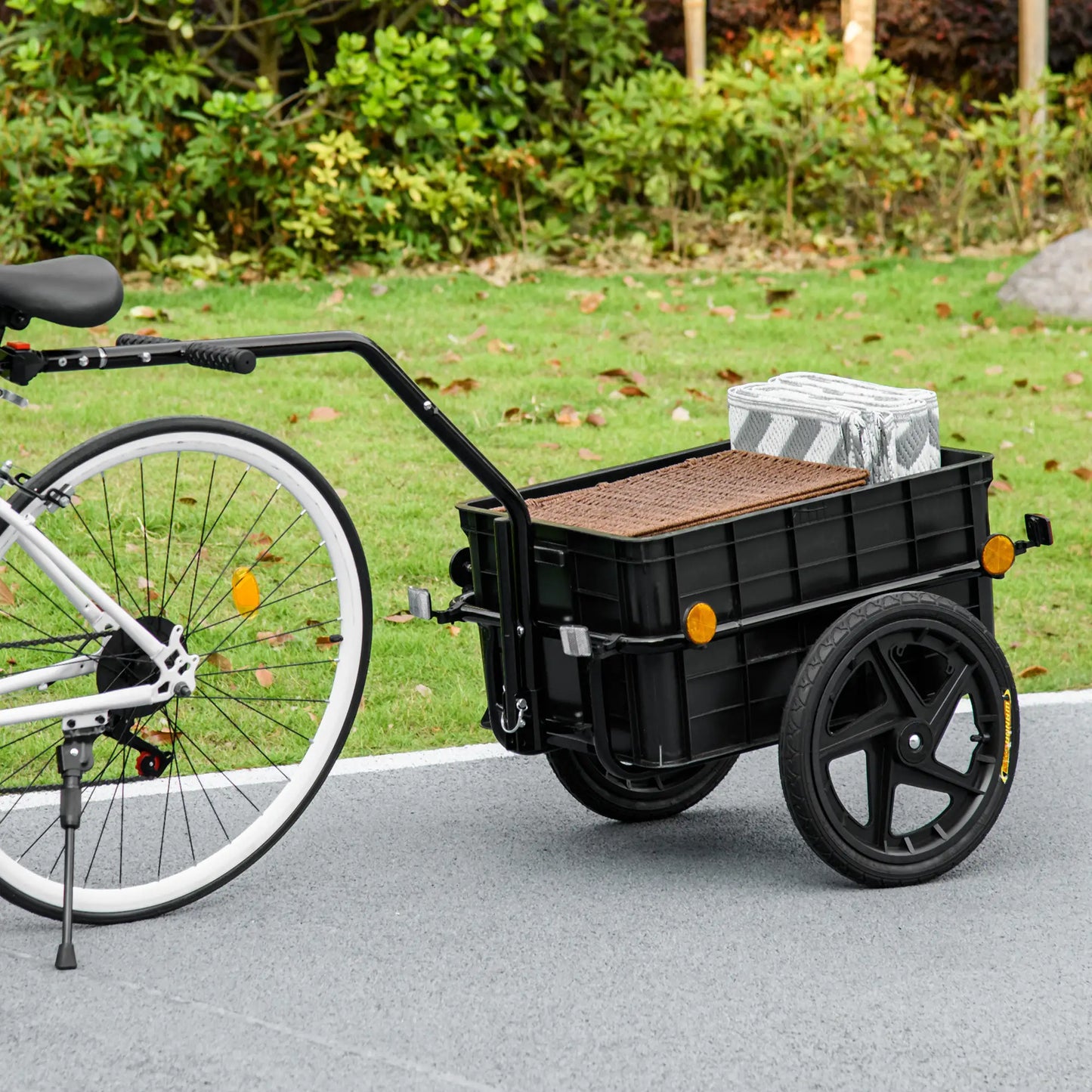 Multi-Functional Bike Trailer, Steel, Large, Grey Bike Cargo Trailers at Gallery Canada