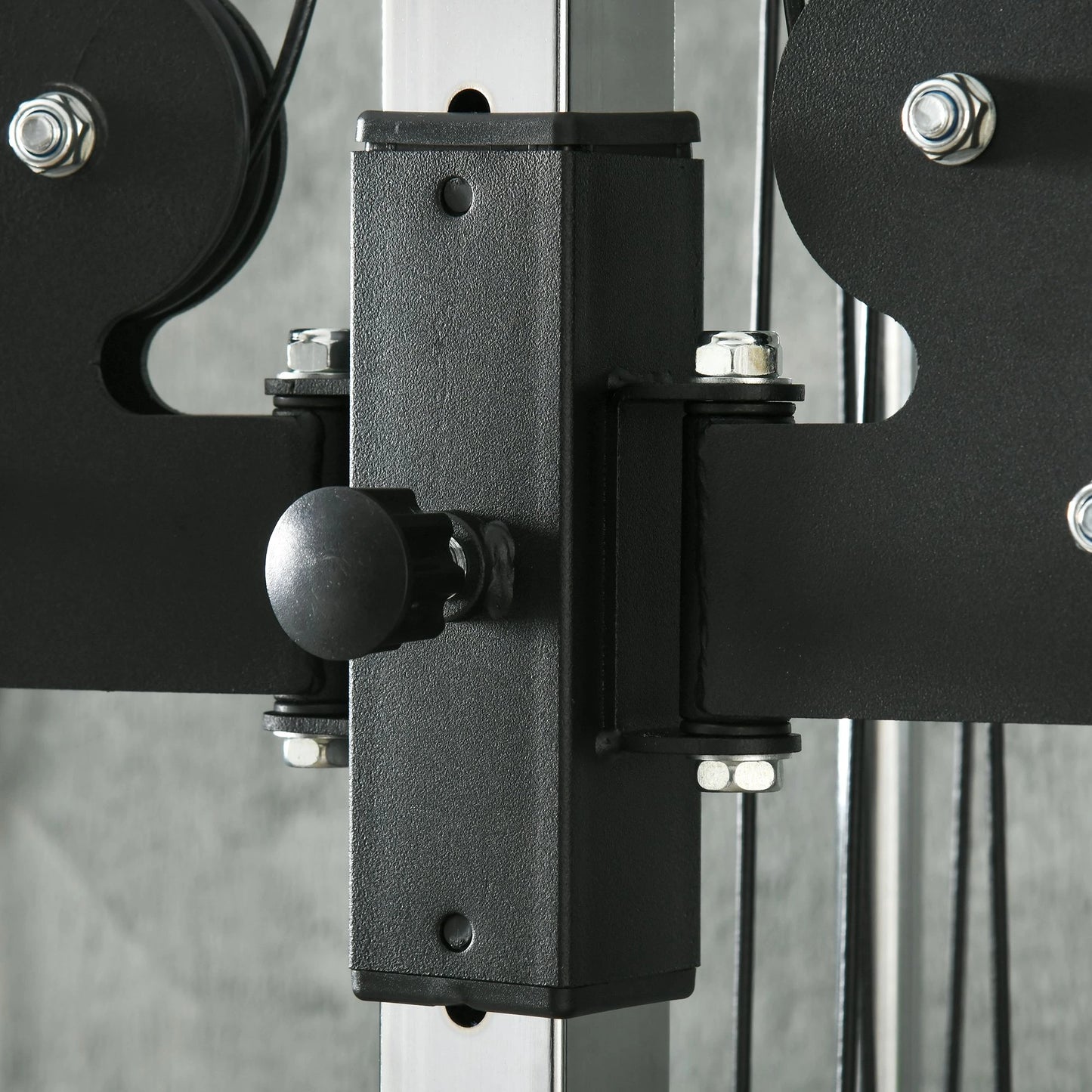 Wall Mount Cable Station, 15 Position Adjustable Dual Pulley, Home Gym Power Towers at Gallery Canada