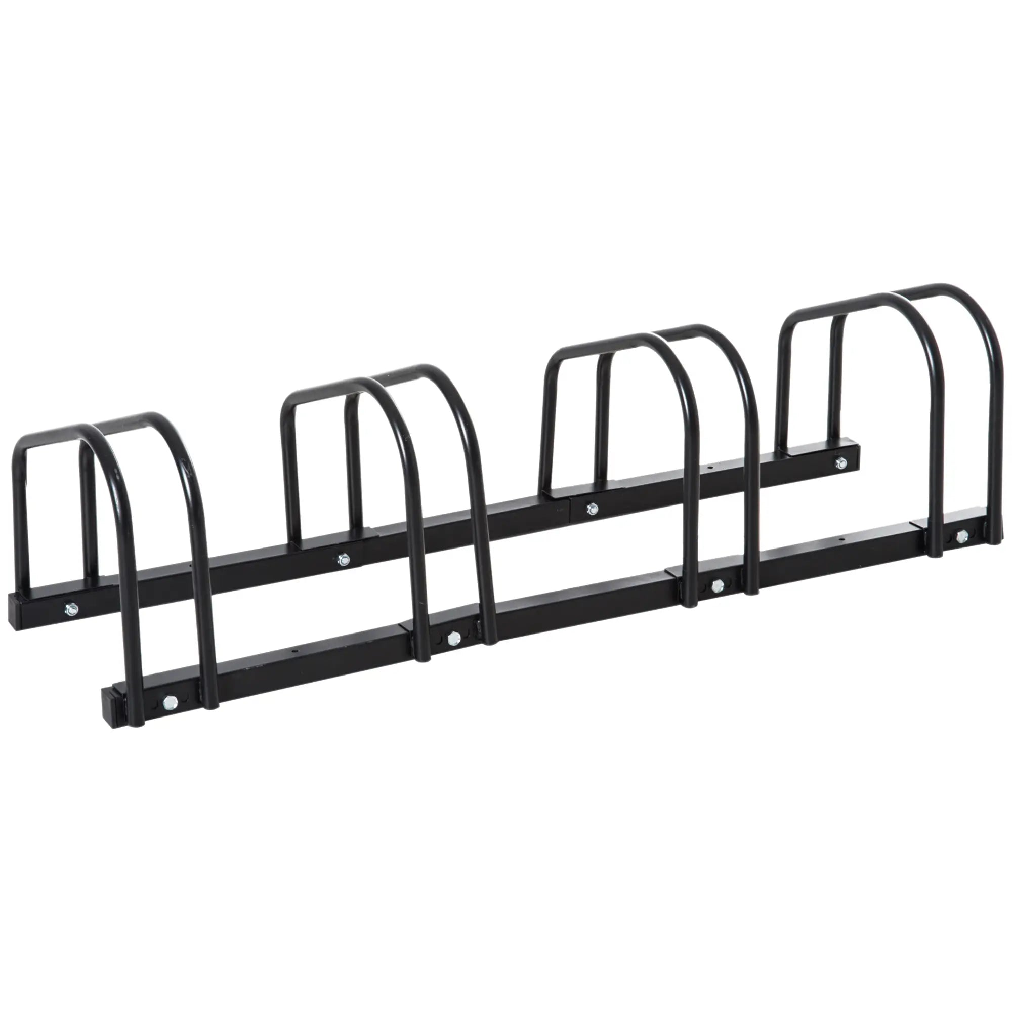 4-Bike Bicycle Floor Parking Rack, Cycling Storage Stand, Black Bike Parking Stands at Gallery Canada