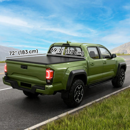 6ft Soft Tri-Fold Tonneau Cover, 5.75/5.8 ft Bed, Black Automotive at Gallery Canada