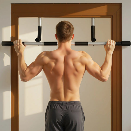 Doorway Pull-Up Bar, Home Fitness Horizontal Chin-Up Bar, Grey Strength Training Equipment Black, Grey at Gallery Canada