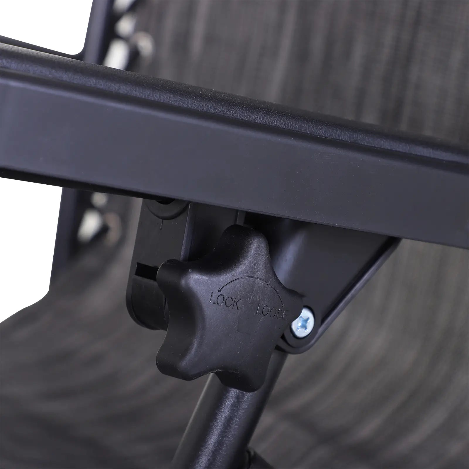 Zero Gravity Reclining Lounger Chair, Canopy Shade, Side Tray, Dark Grey Lounger Chairs at Gallery Canada