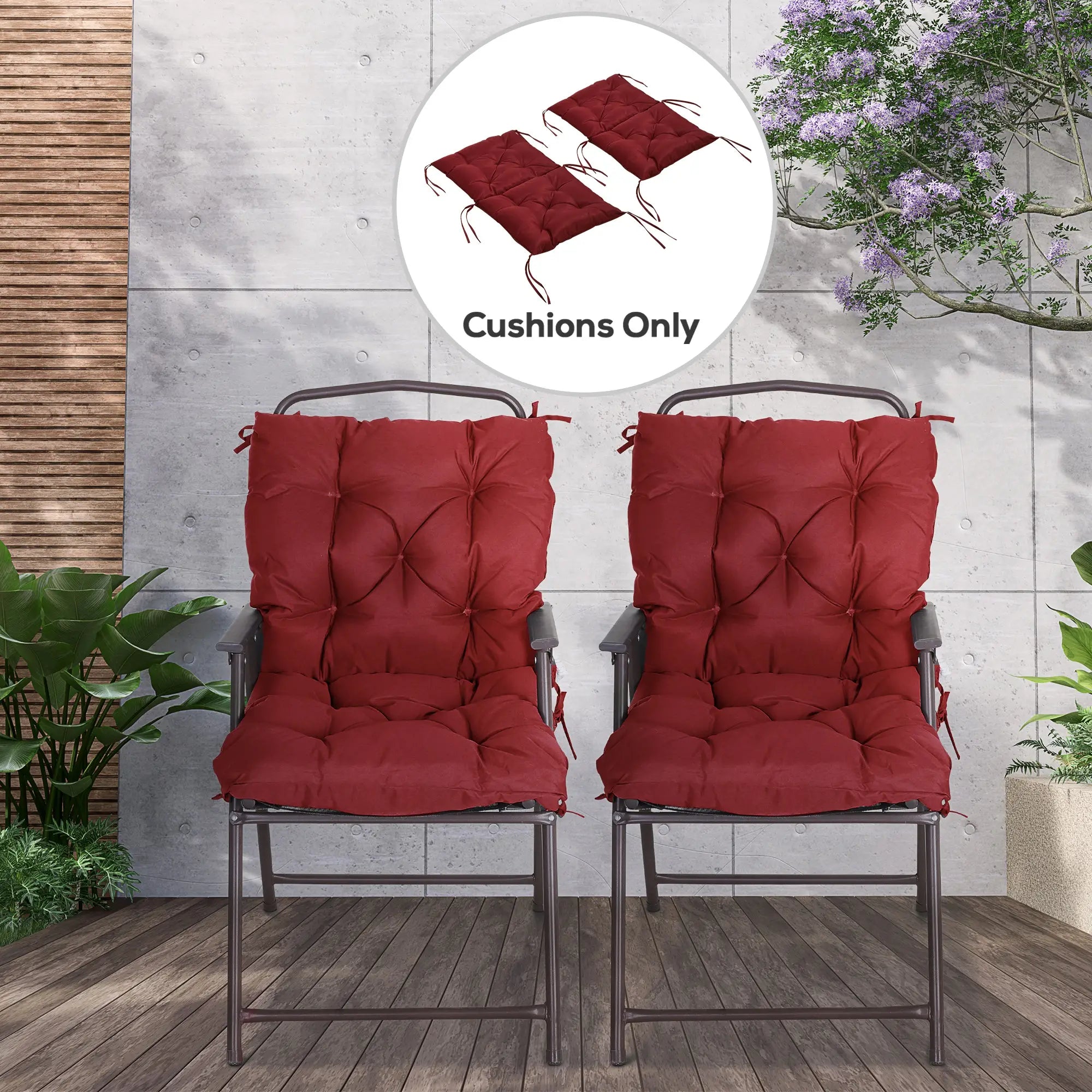 Patio Chair Cushions, Set of 2, 39