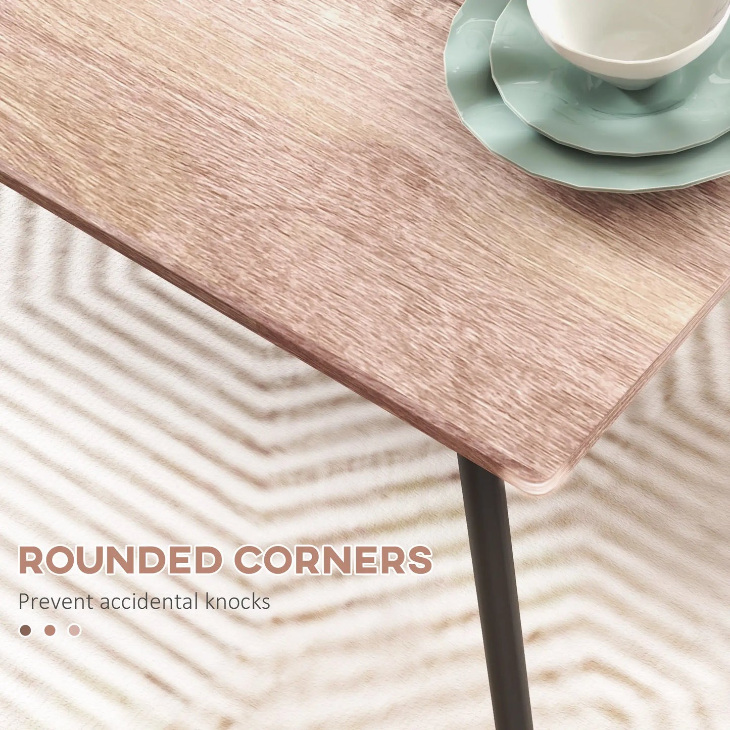 5 Piece Dining Table Set for 4, Space Saving Kitchen Table and 4 Chairs, Rectangle, Steel Frame for Dining Room Bar Sets at Gallery Canada