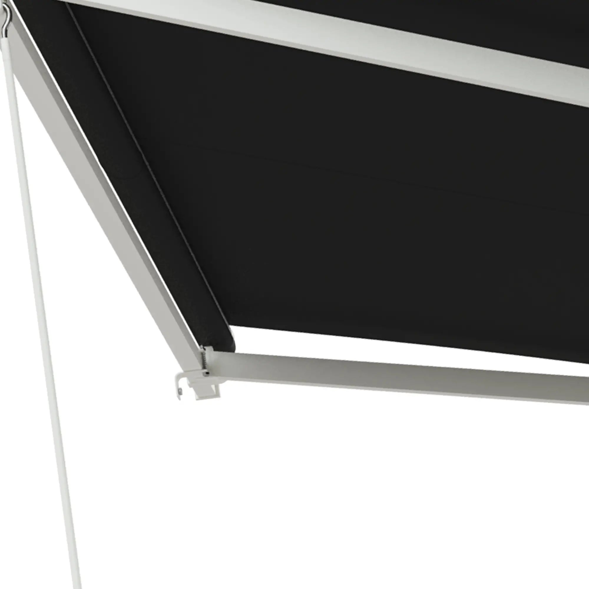 10' x 8' Electric Retractable Awning, UV Protection, Black Deck Awnings at Gallery Canada