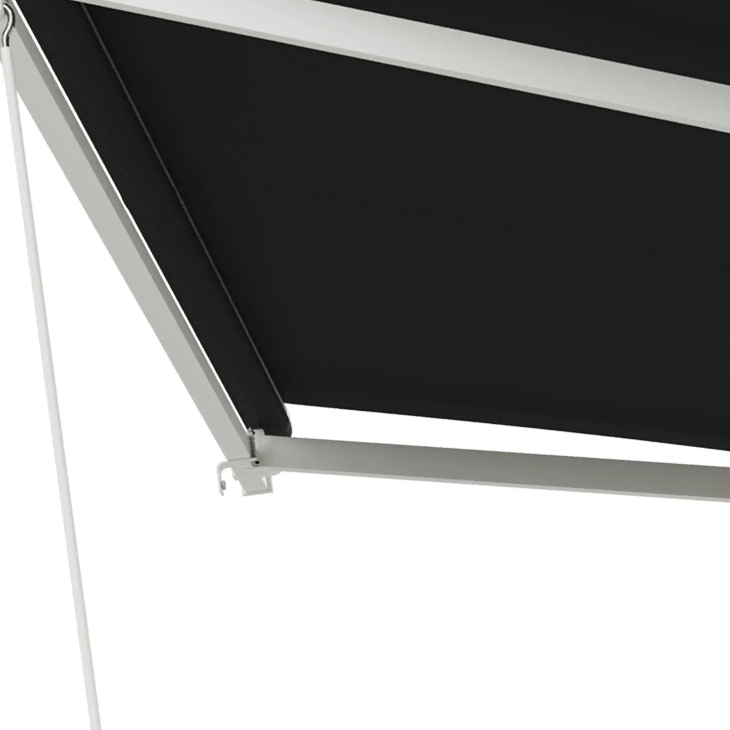 10' x 8' Electric Retractable Awning, UV Protection, Black Deck Awnings at Gallery Canada