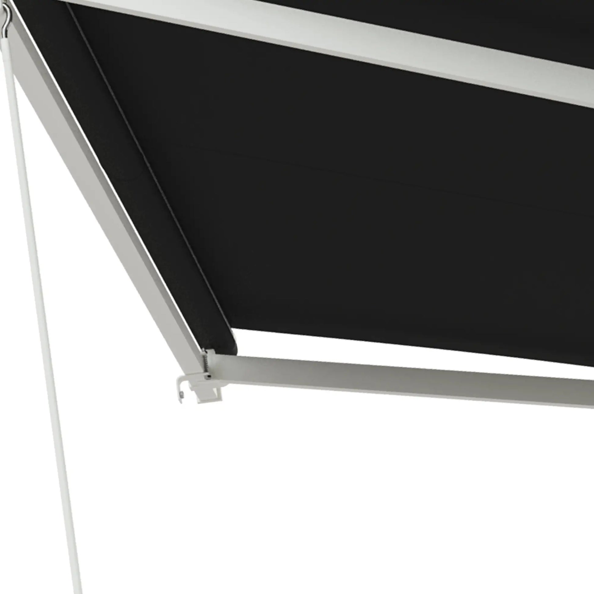 10' x 8' Electric Retractable Awning, UV Protection, Black Deck Awnings at Gallery Canada