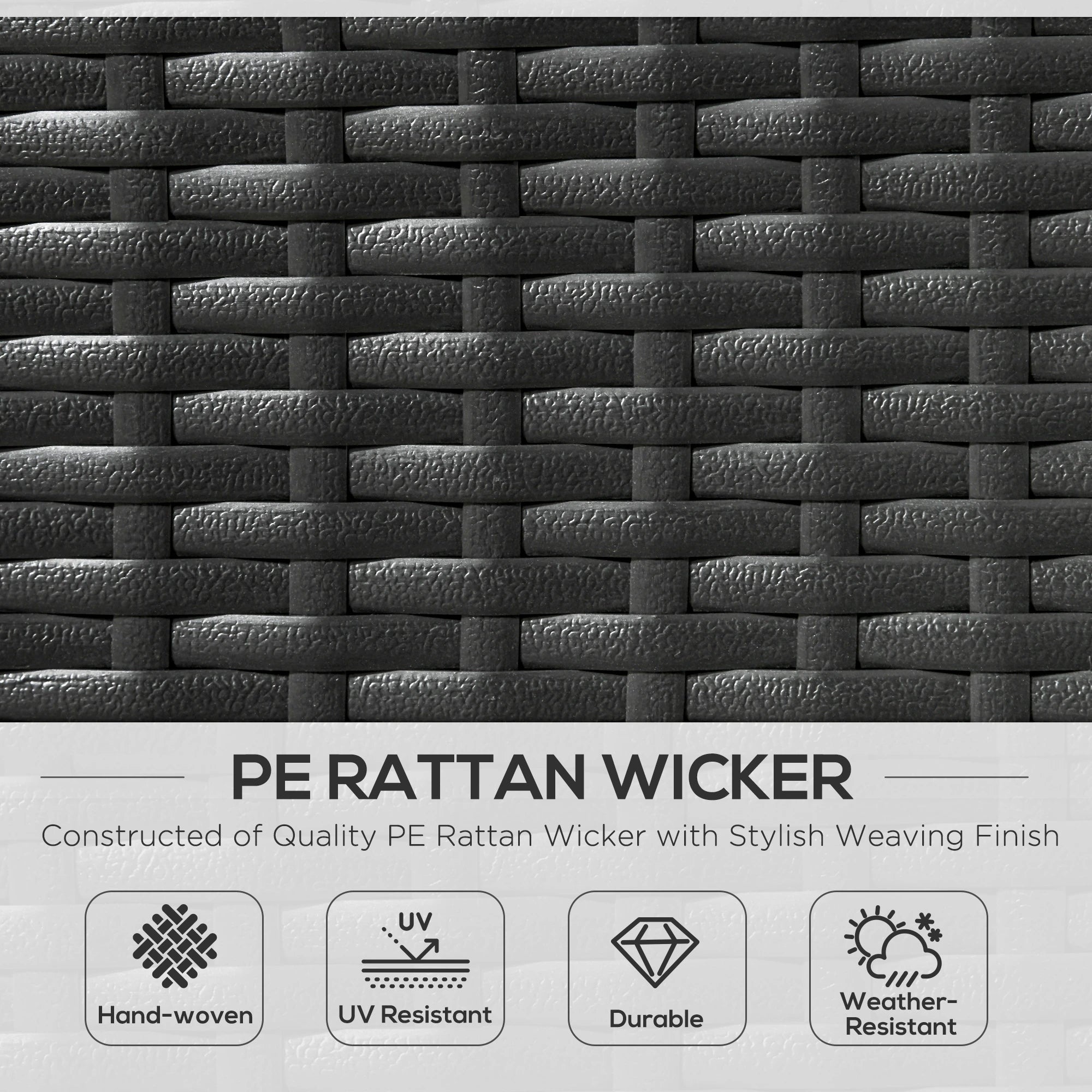 Outdoor Wicker Double Daybed, PE Rattan Sun Lounger for 2, Green Daybeds at Gallery Canada