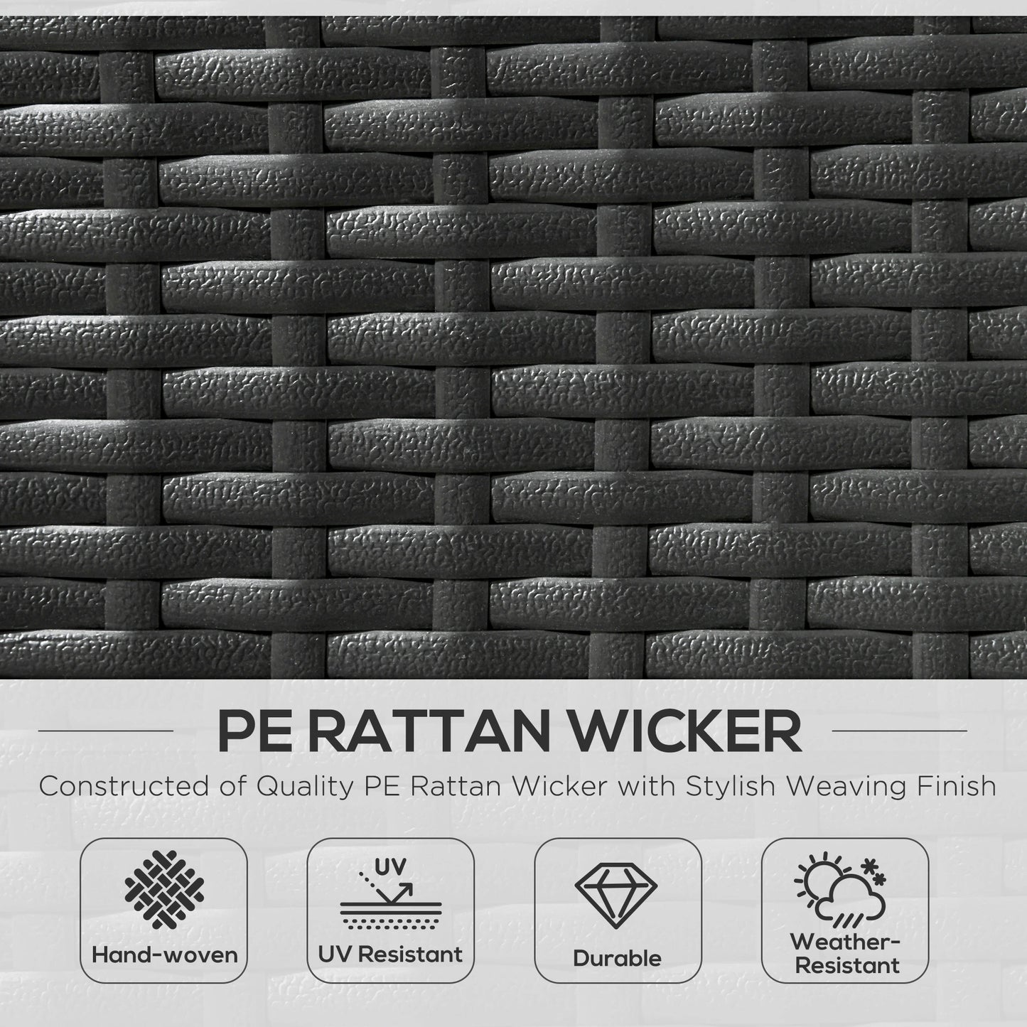 Outdoor Wicker Double Daybed, PE Rattan Sun Lounger for 2, Green Daybeds at Gallery Canada