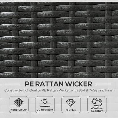 Outdoor Wicker Double Daybed, PE Rattan Sun Lounger for 2, Green Daybeds at Gallery Canada