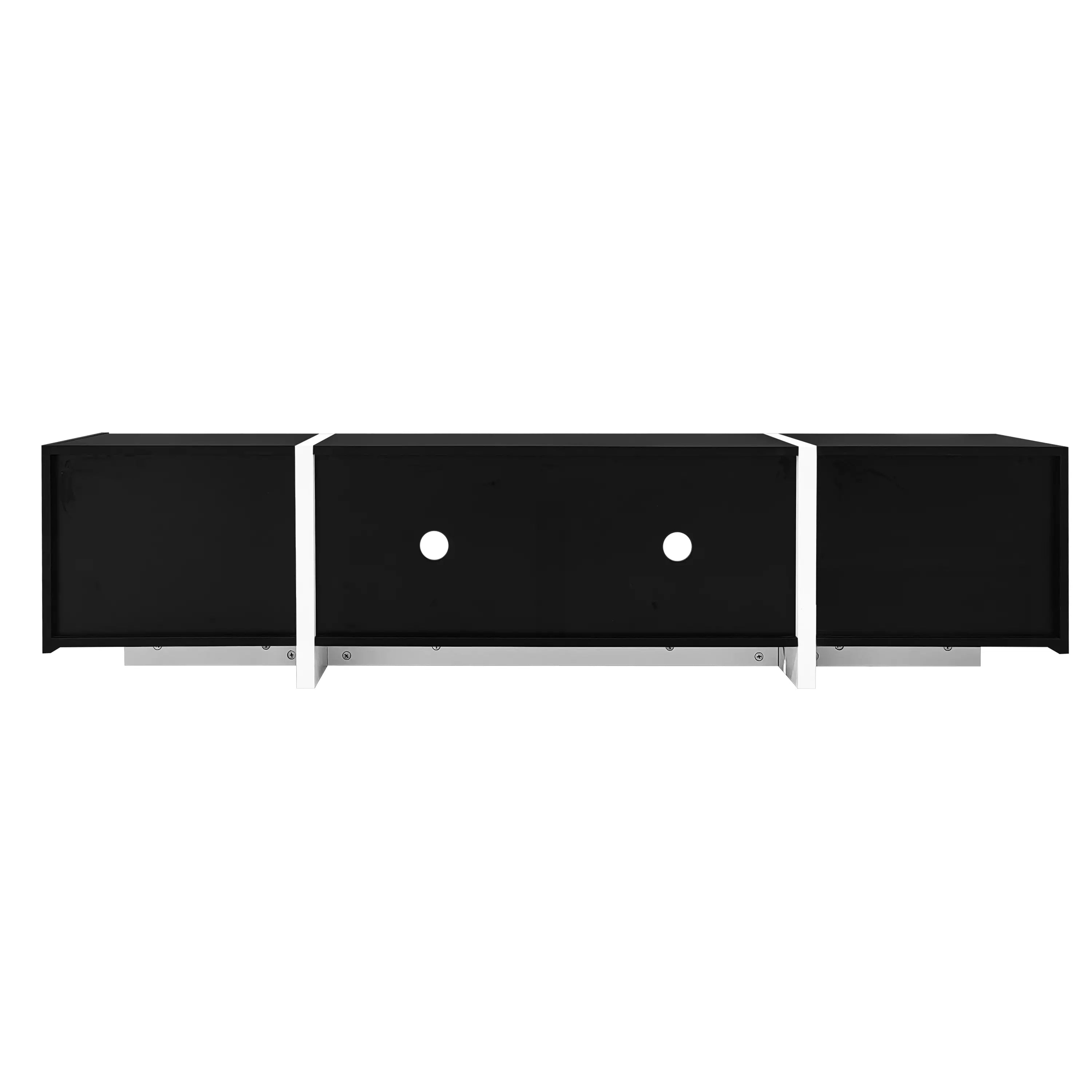 TV Cabinet, High Gloss Finish, LED Light, 67