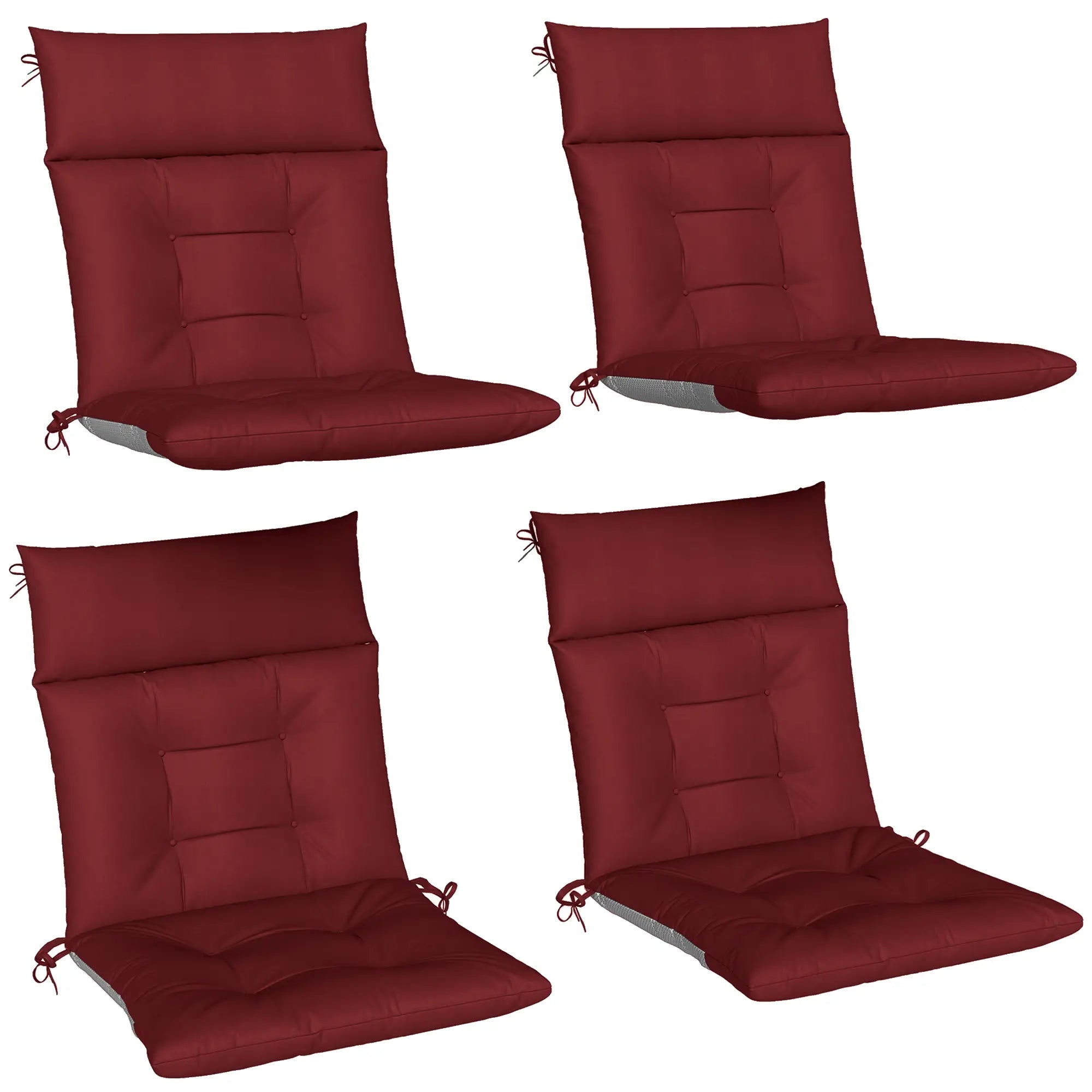 Waterproof Non-Slip Patio Chair Cushions, Set of 4, 44