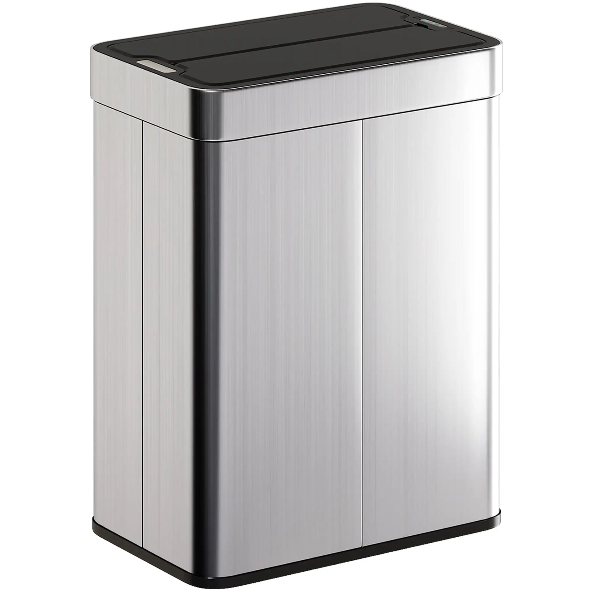 13.2 Gallon Sensor Can, Automatic Garbage Can, Soft Close Butterfly Lid, Fingerprint Proof Stainless Steel, Silver Household Supplies at Gallery Canada
