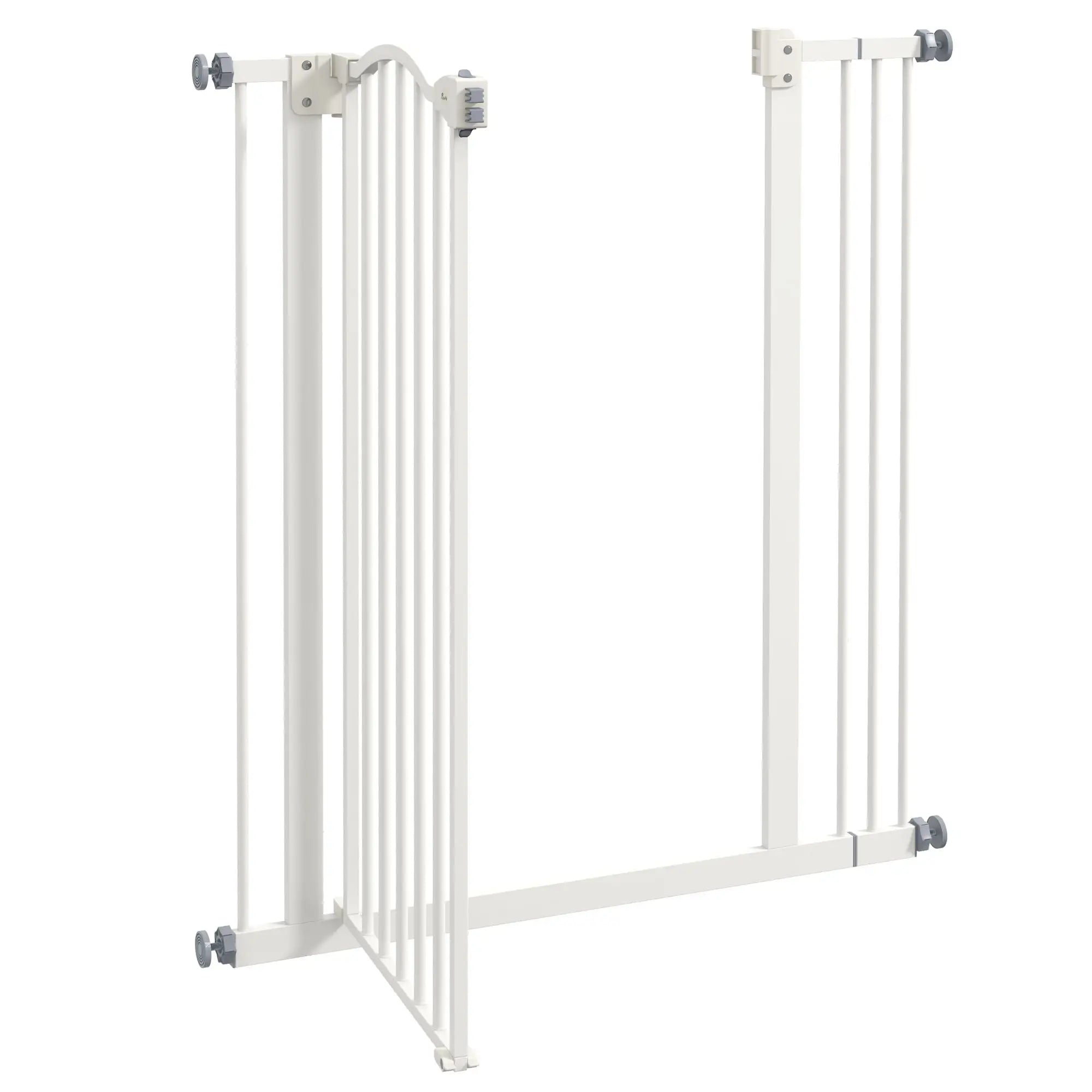 Extra Tall Dog Gate with Door, Pressure Fit, Auto Close, 29