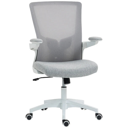Ergonomic Office Chair, Adjustable Lumbar Support, Flip-Up Armrests, Grey Task Chairs at Gallery Canada