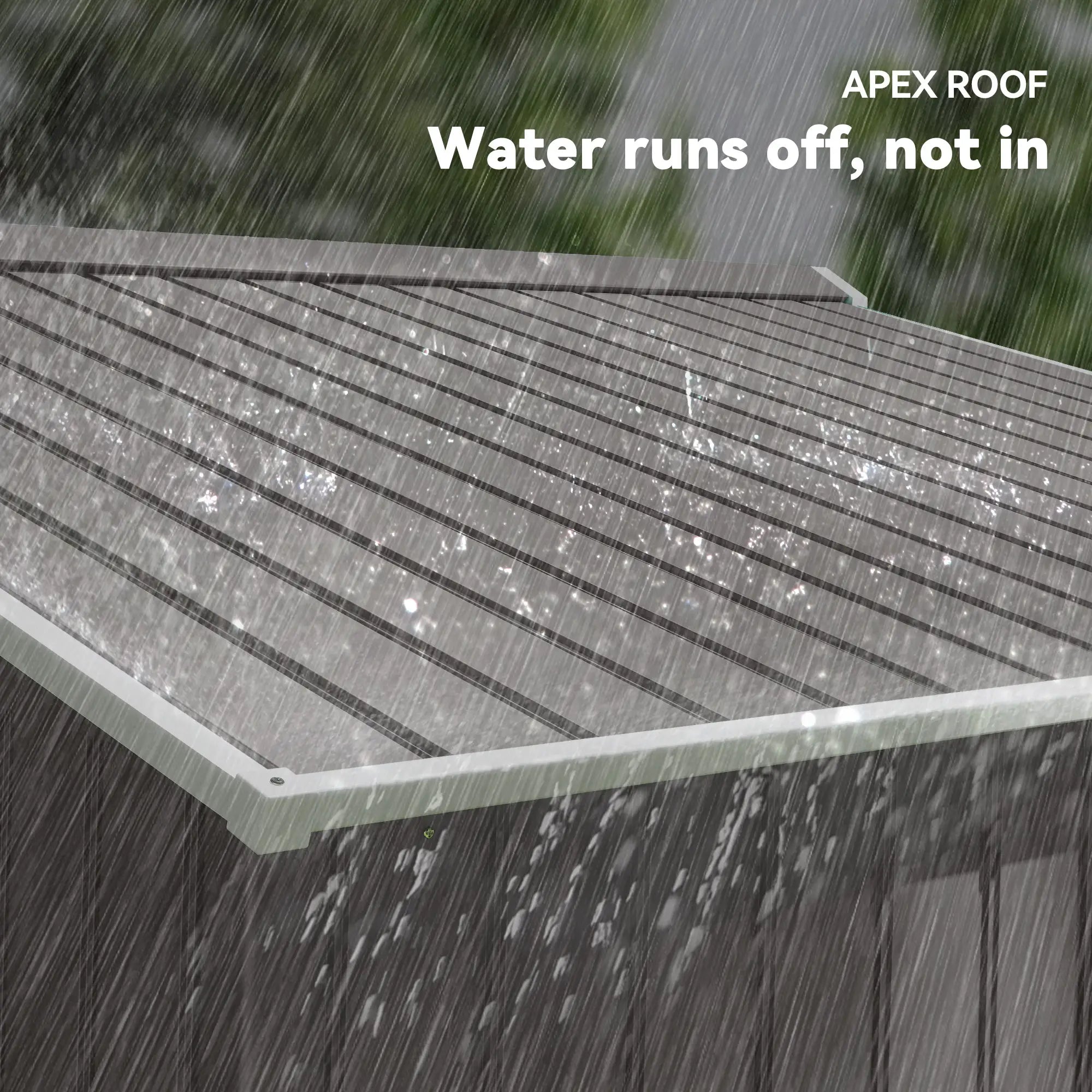 9x6 Galvanized Steel Garden Shed, Double Doors, Foundation Kit, Grey Sheds at Gallery Canada