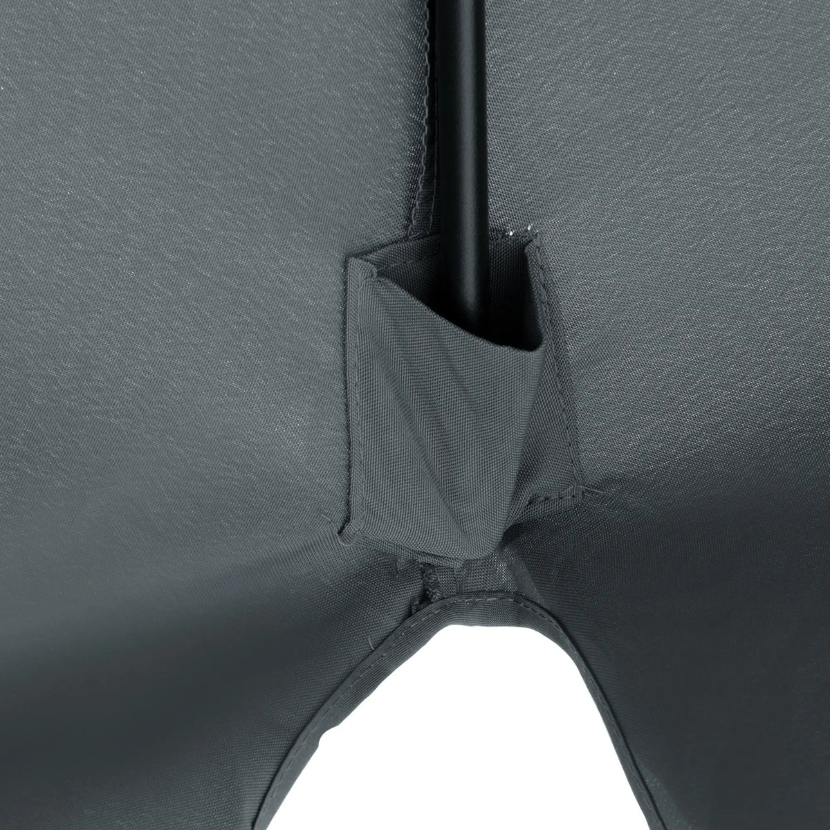 8.5 ft Round Patio Umbrella, Tilt and Crank, Dark Grey Sun Umbrellas at Gallery Canada