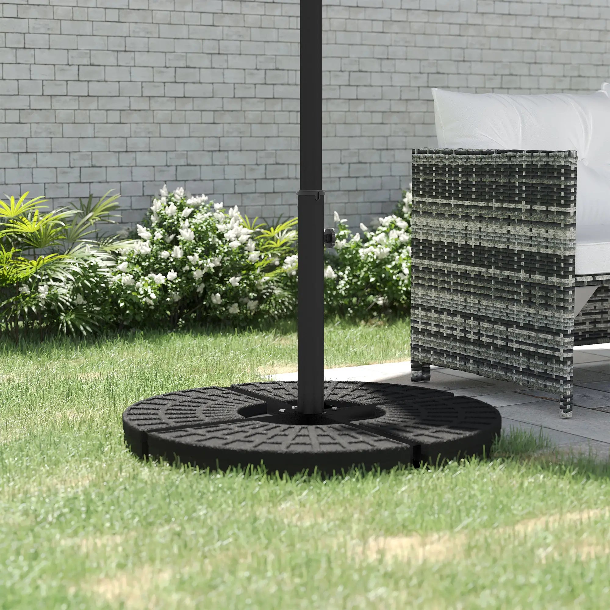 Universal Cross Brace Stand, Small Offset Or Large Market Umbrella, Black Umbrella Bases at Gallery Canada
