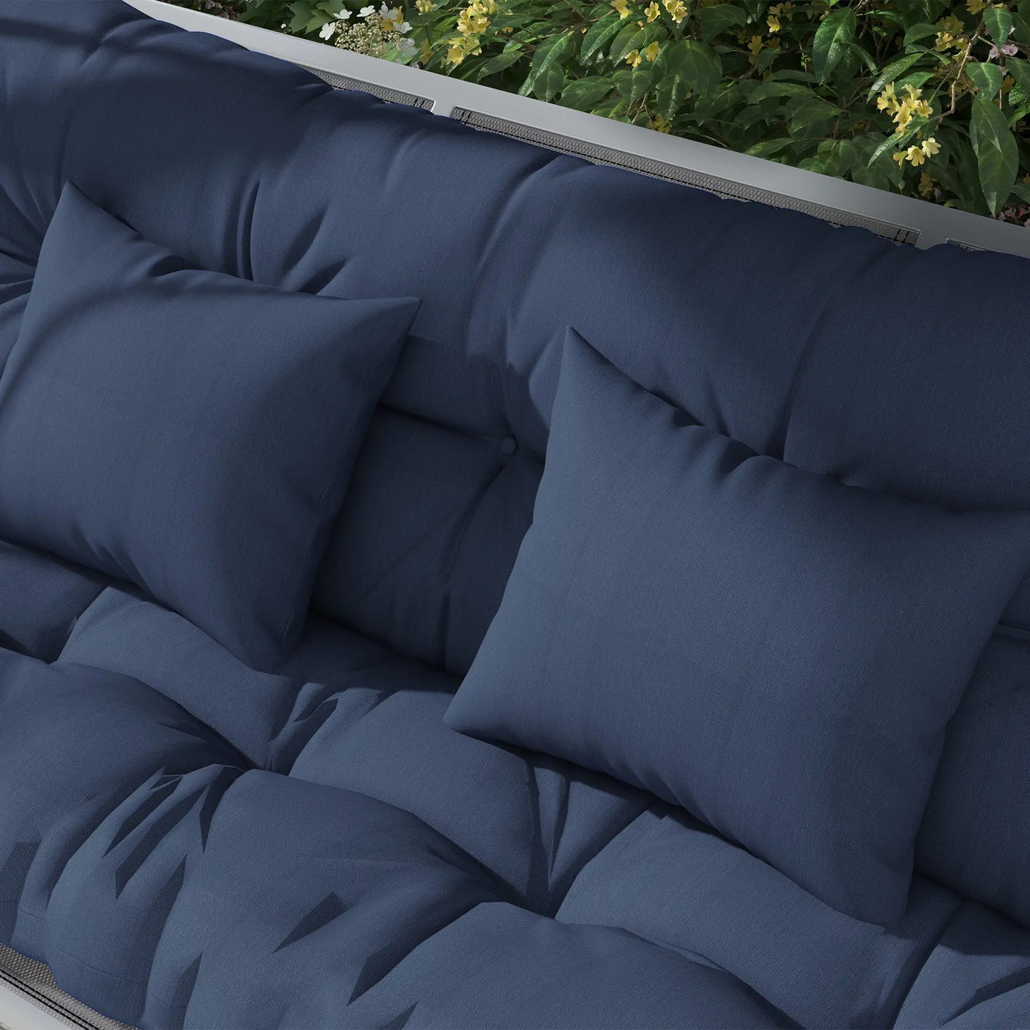 4-Piece Patio Chair Cushion Set, with Ties, Navy Blue Patio Chair Cushions at Gallery Canada